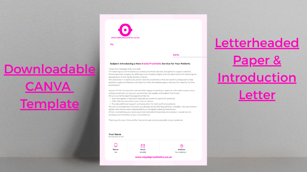 Product image for Letter Head for Contacting Hospitals/Clinics & Medical Centres