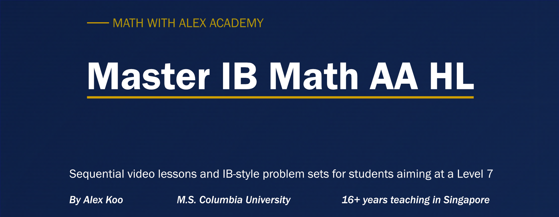 Math with Alex Academy