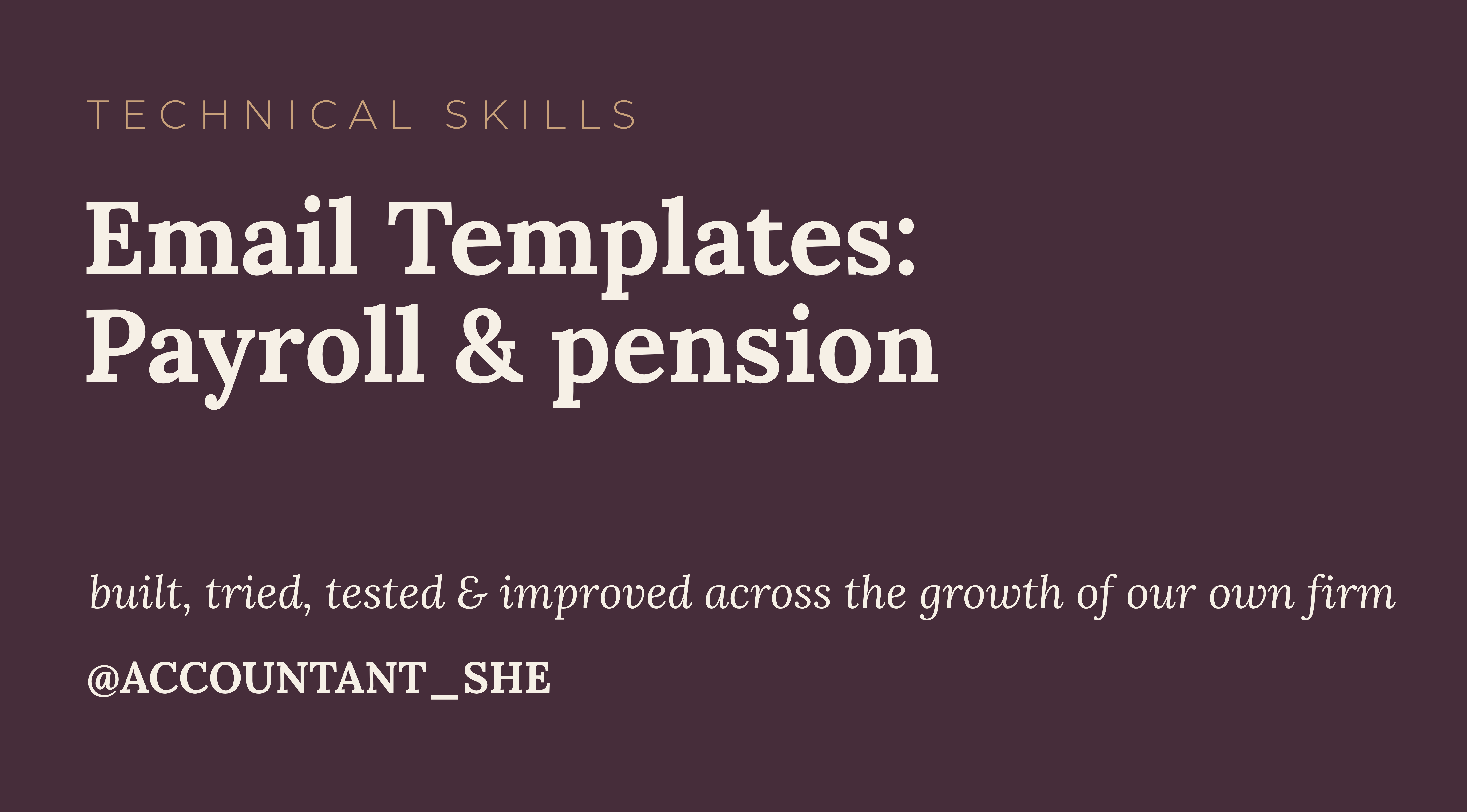 Product image for Email templates - Payroll & pension