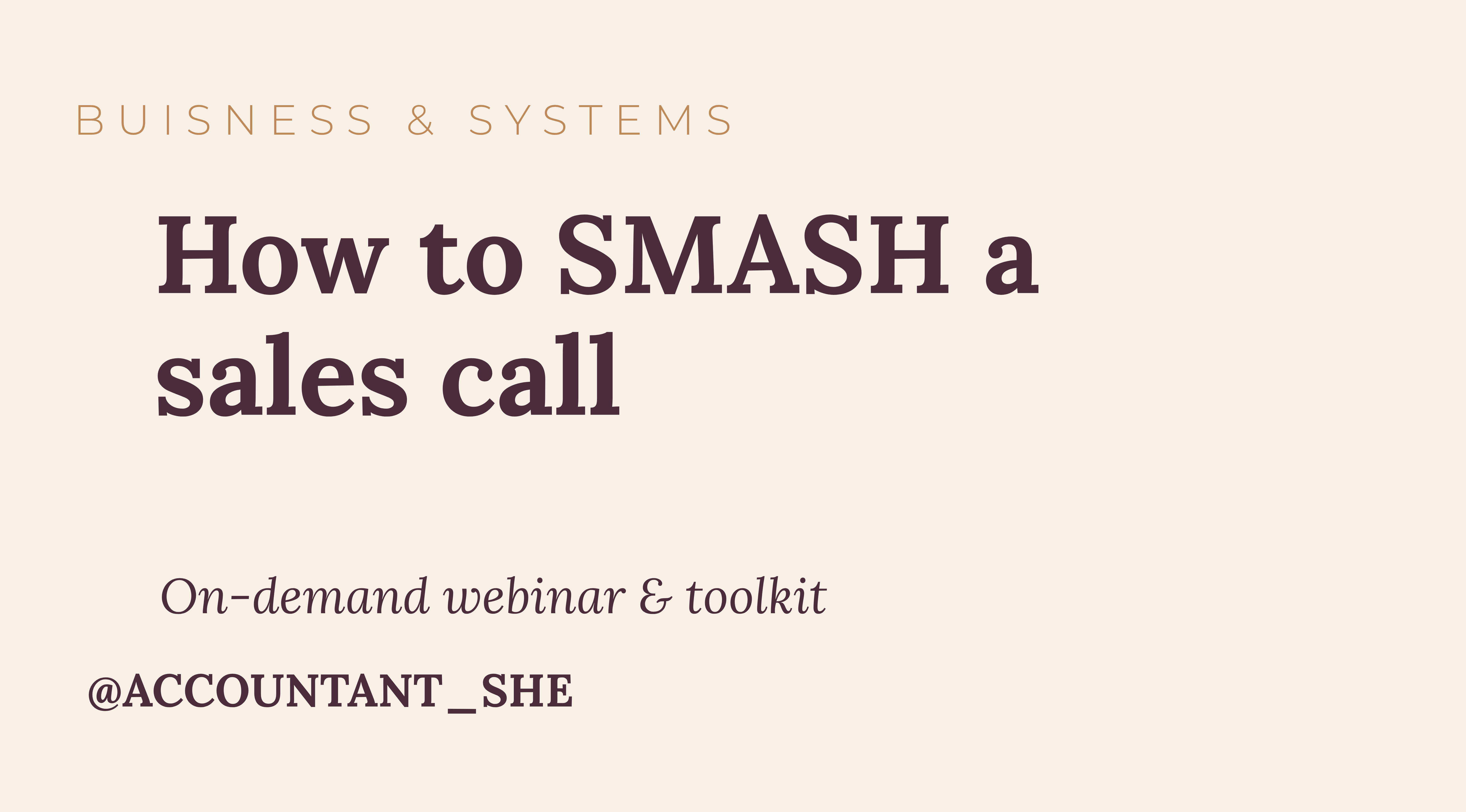 Product image for How to smash a sales call