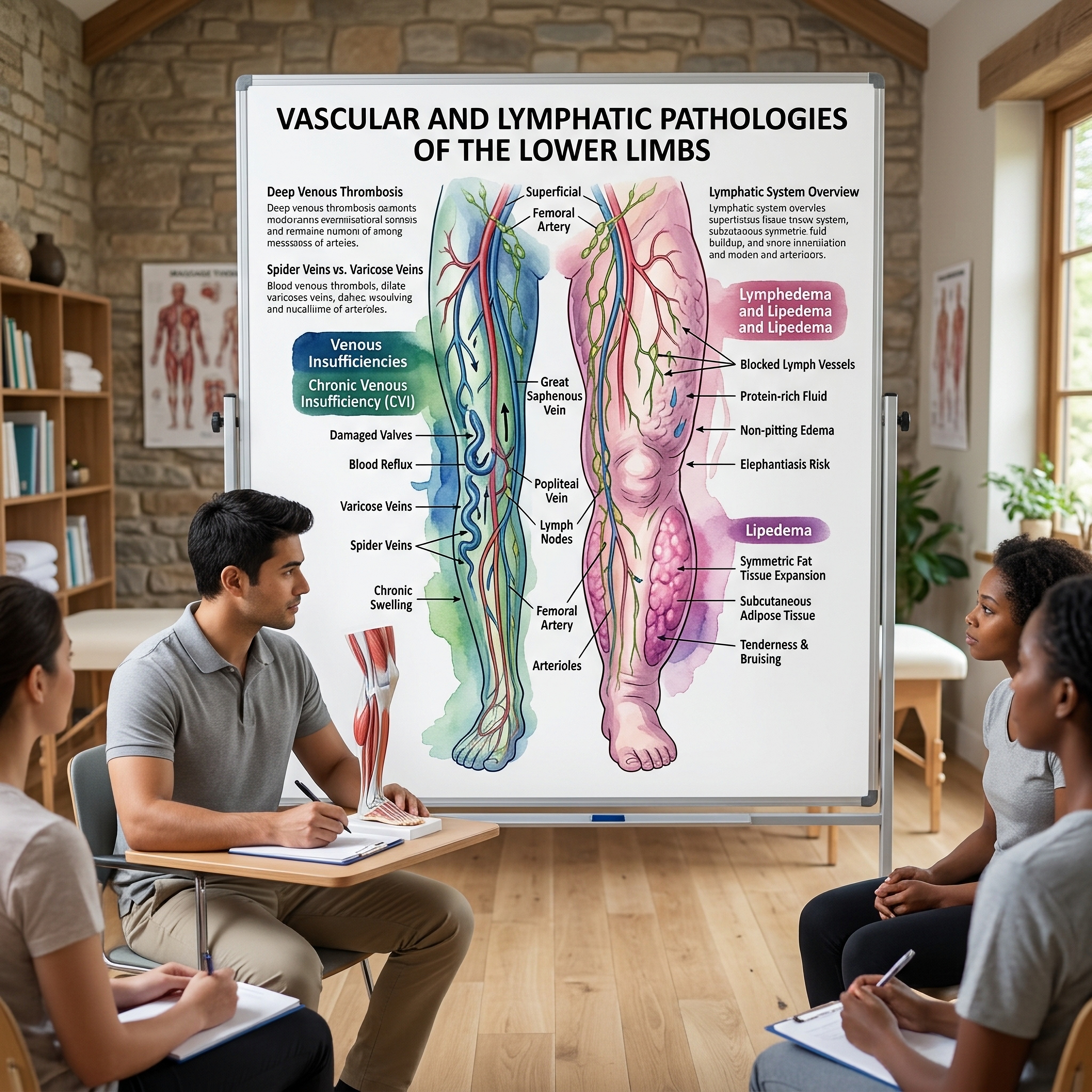 Product image for Leg Pain and Swelling for the Lymphatic Massage Therapist