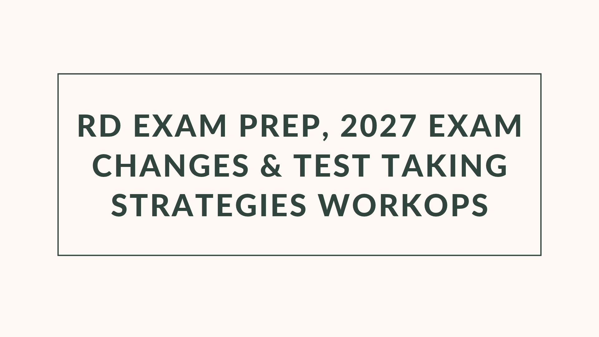 Product image for RD Exam Prep Masterclass