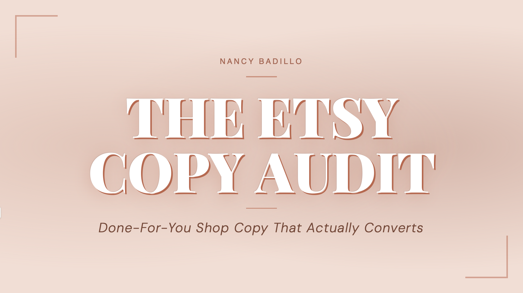 Product image for The Etsy Copy Audit 