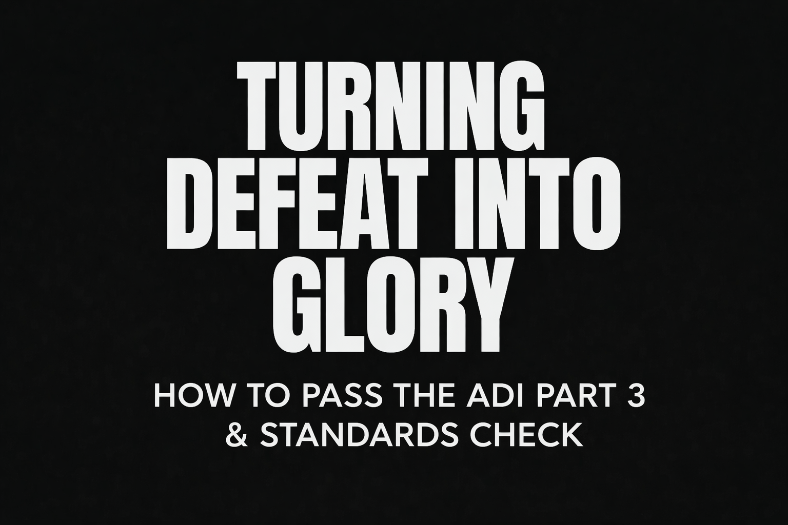 Product image for 28th & 29th September 6pm - Turning Defeat into Glory LIVE