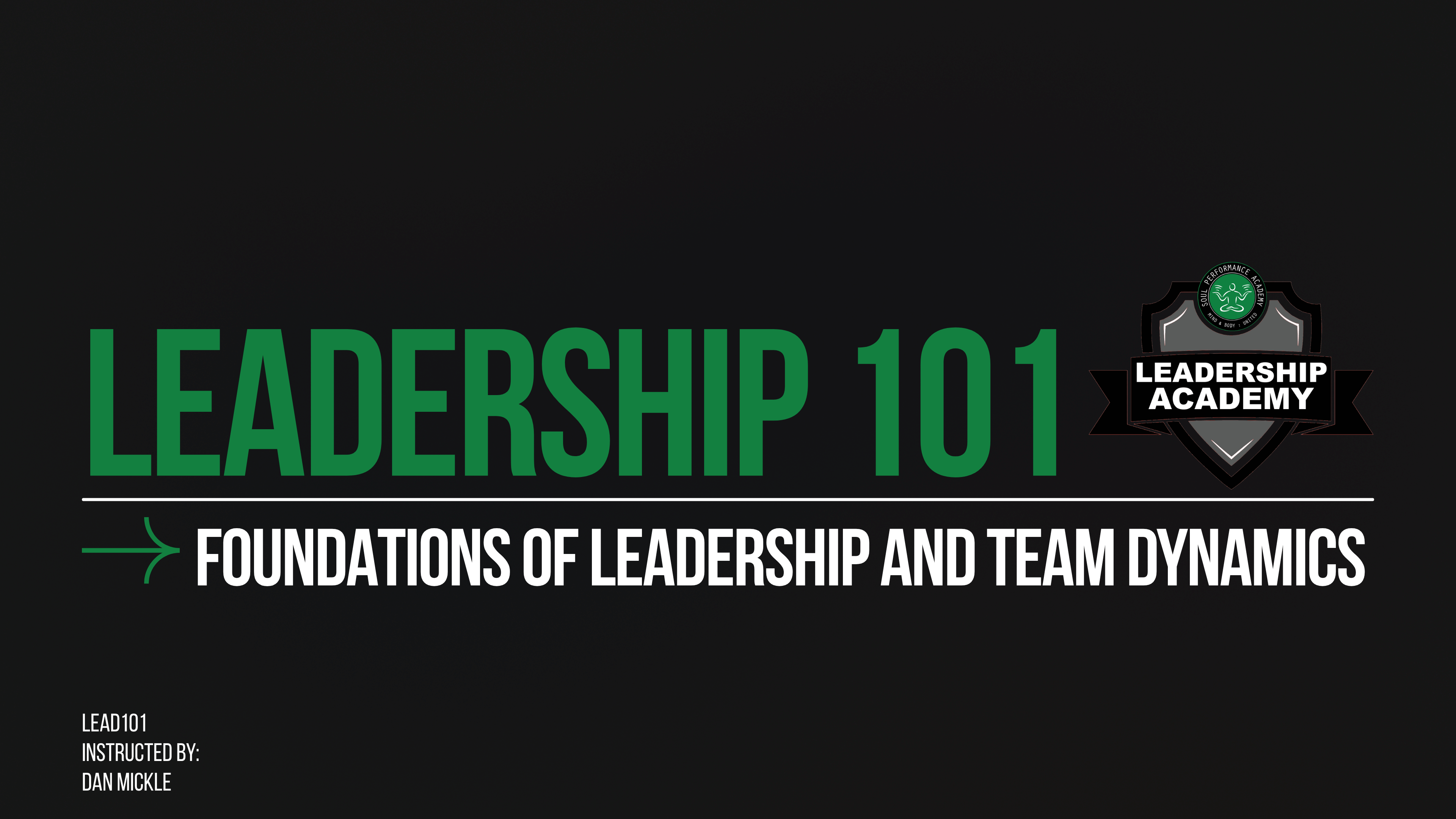 Product image for Leadership 101 - Summer 2026 (26040101)