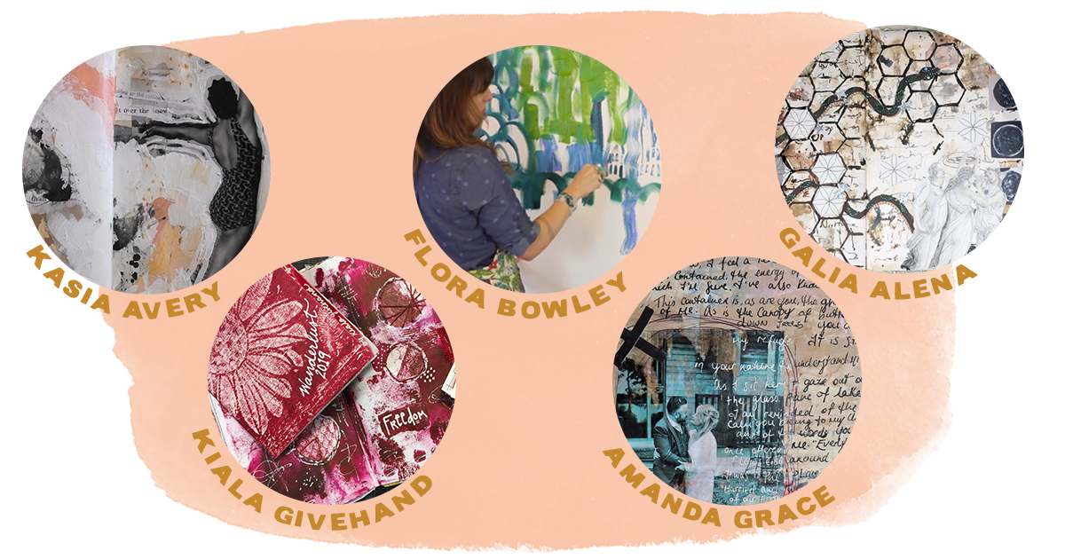 Intuitive Art Bundle student creations