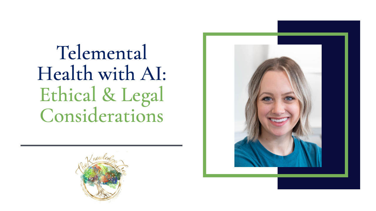 Product image for Telemental Health with AI: Ethical & Legal Considerations