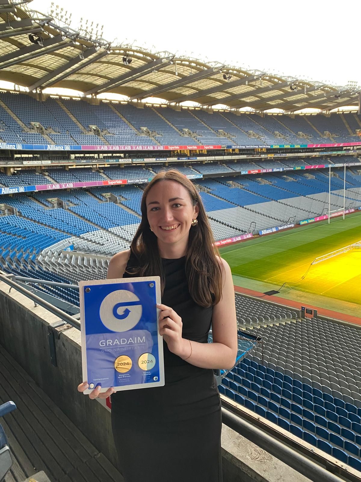 Jane at the Glór na nGael Gradaim in Croke Park