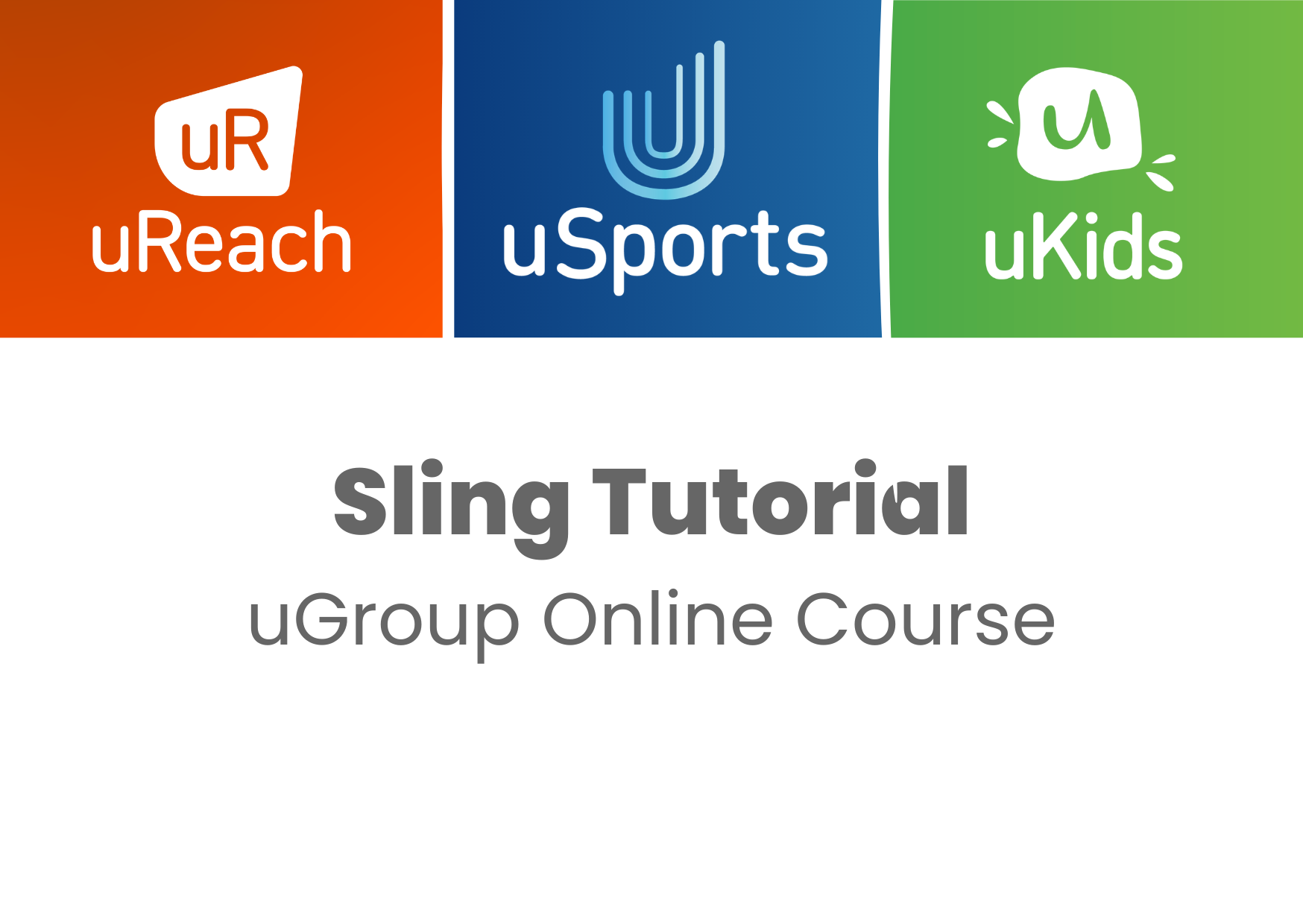 Product image for uGroup Sling Tutorial