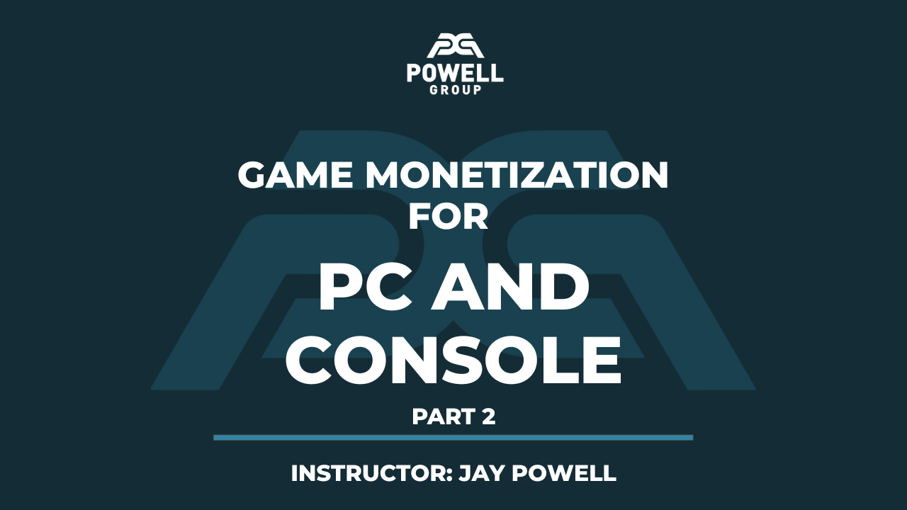 Product image for Game Monetization for PC and Console - Part 2 