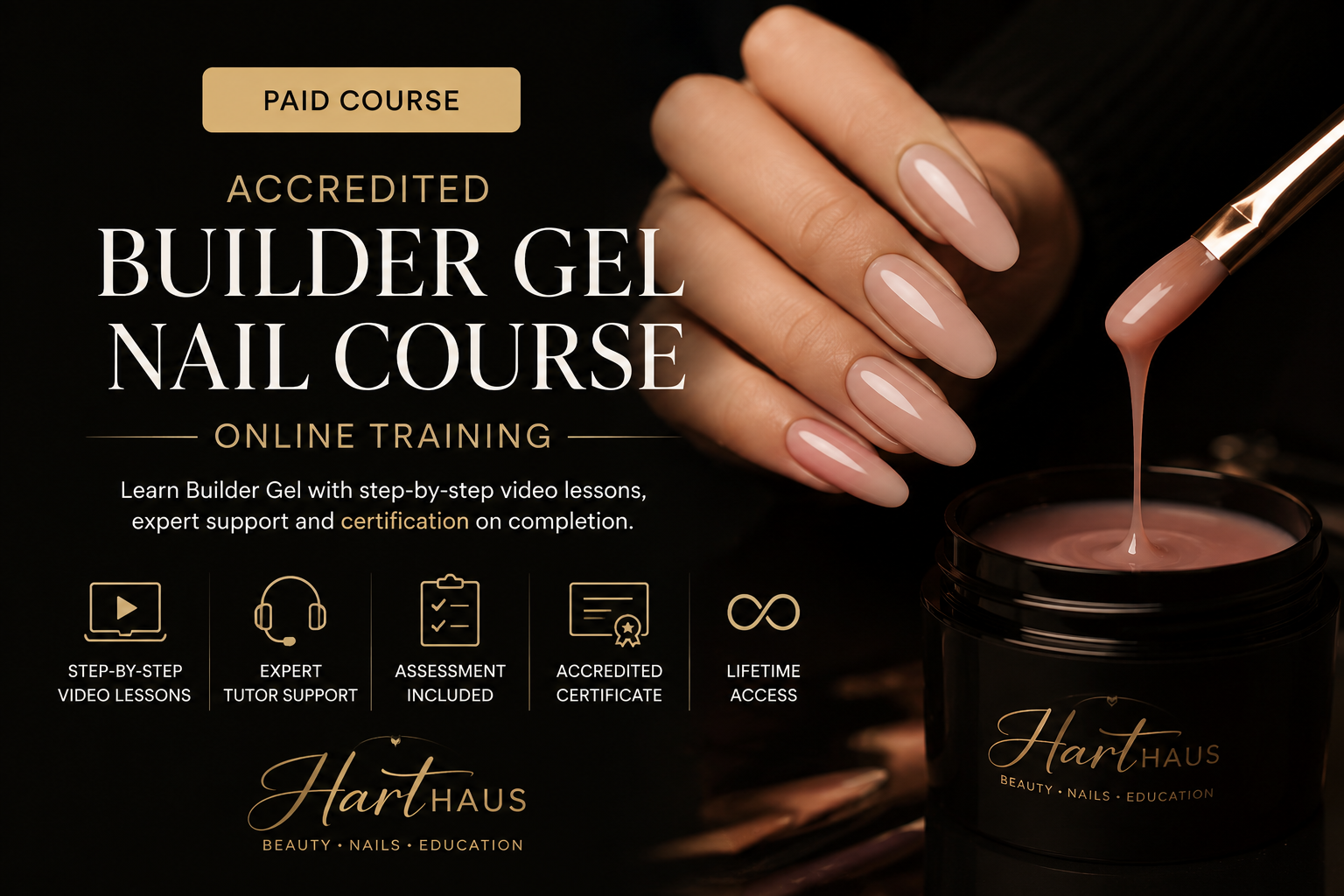 Product image for Accredited Builder Gel Nail Course – Online Training