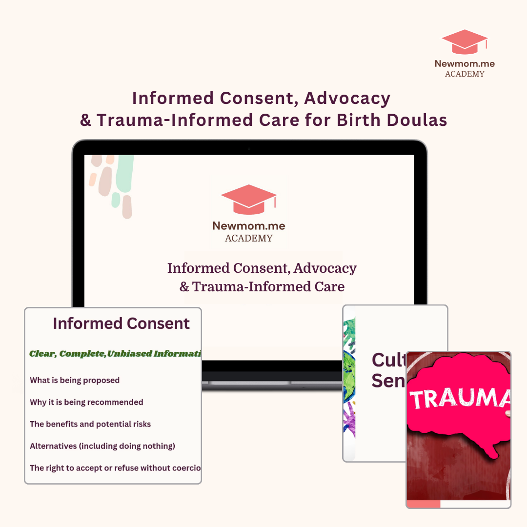 Product image for Informed Consent, Advocacy & Trauma-Informed Care for Birth Doulas