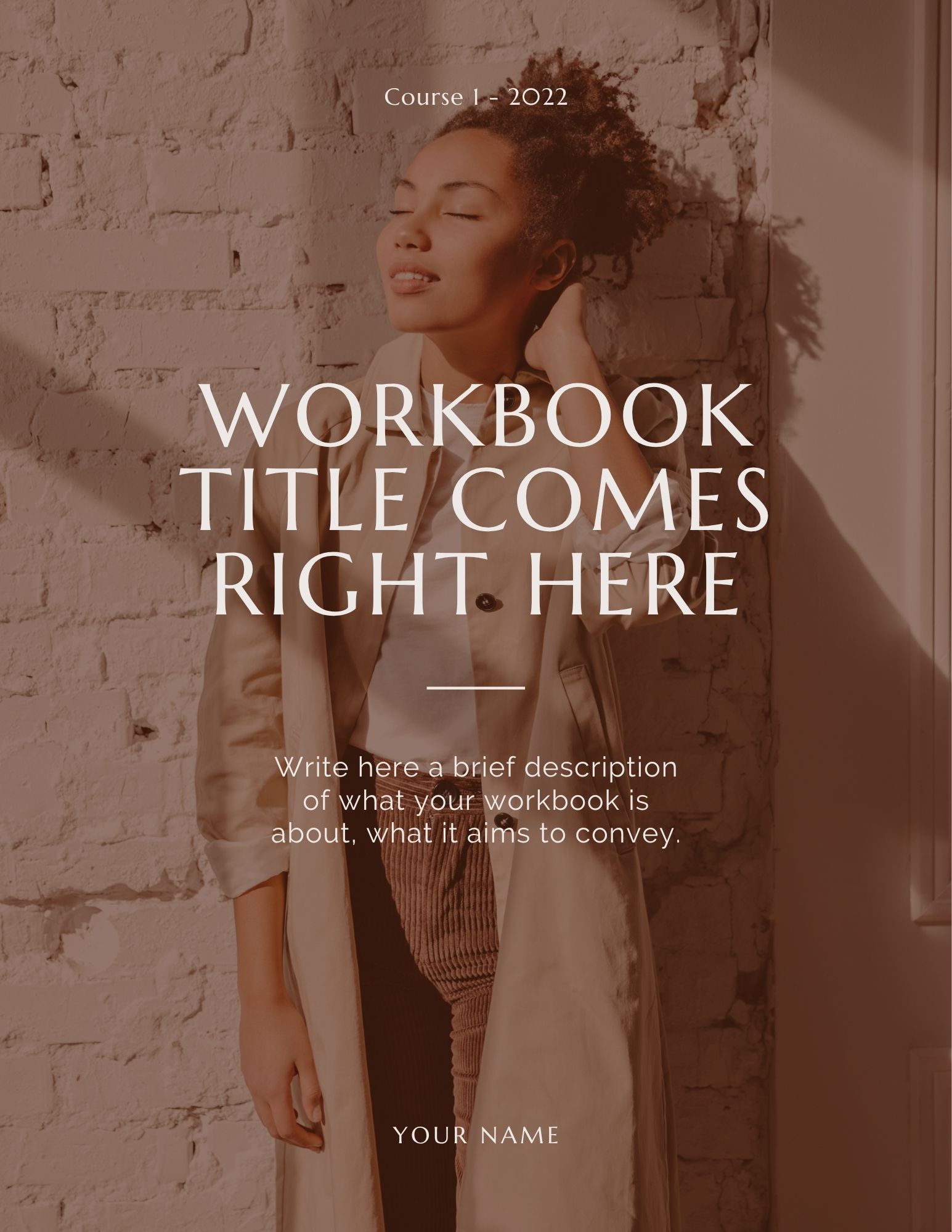 Product image for Customizable 40-page Course Workbook 8.5 x11 plus 15 Minute Branding Call