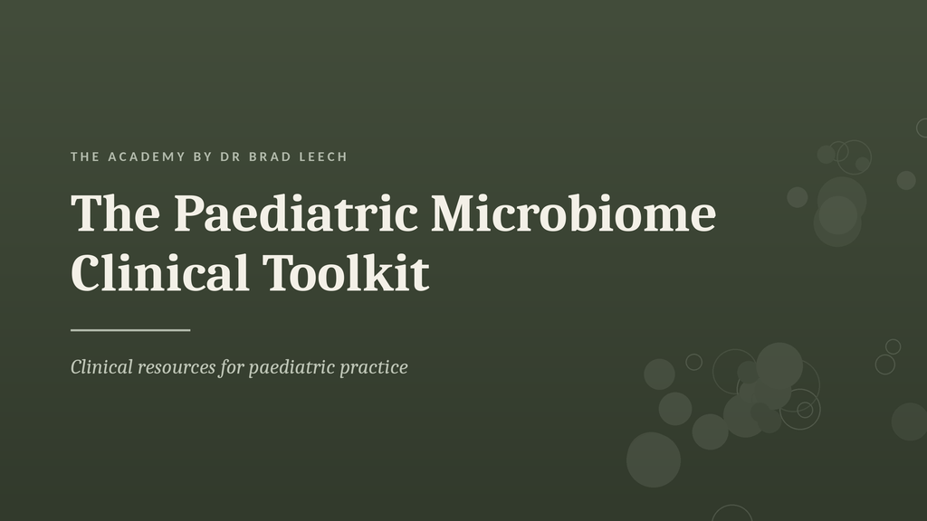 Product image for The Paediatric Microbiome Clinical Toolkit