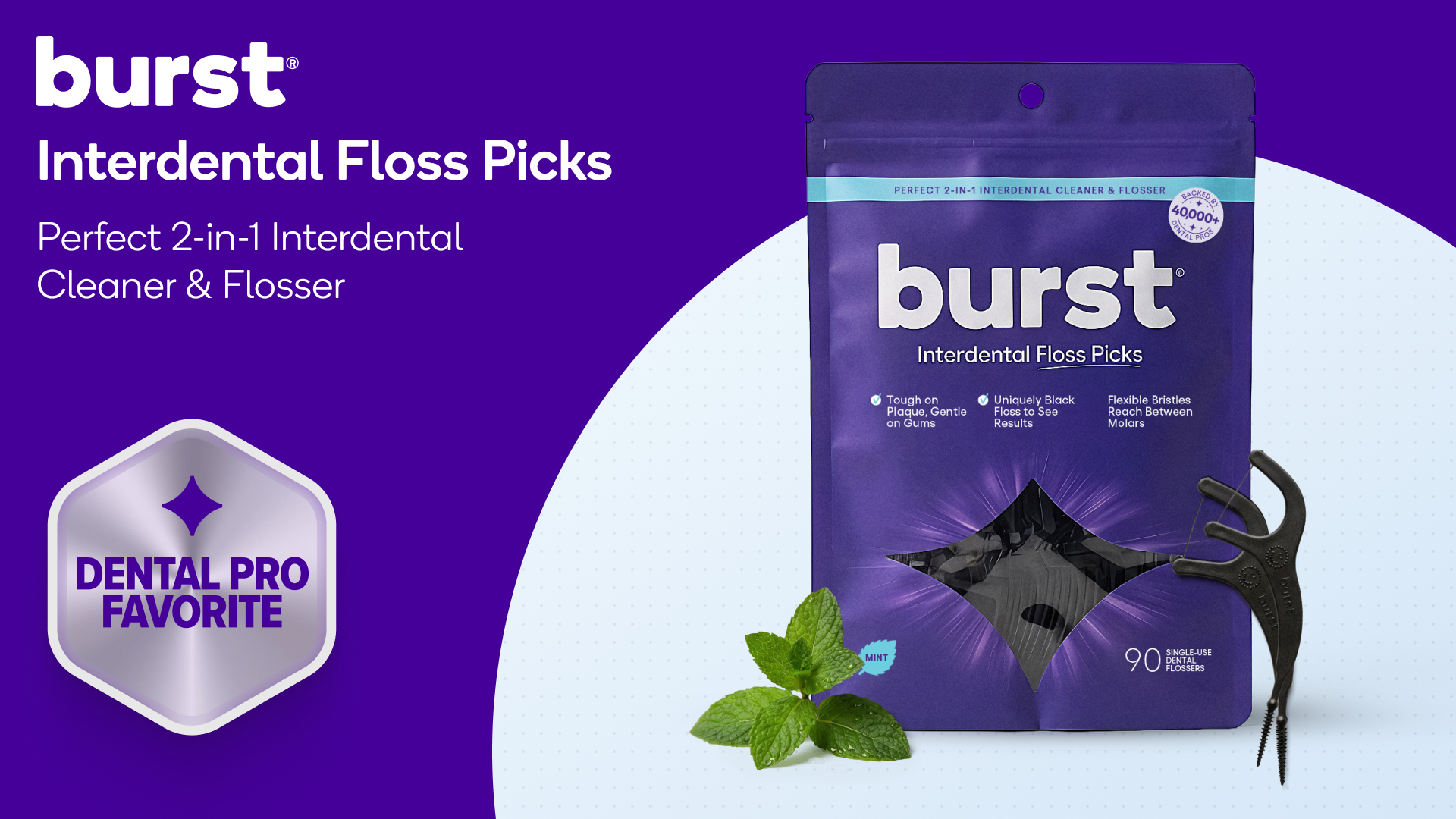 Product image for BURST Interdental Floss Picks
