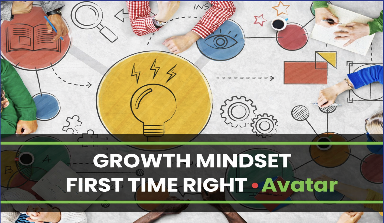 Product image for Growth Mindset First Time Right . Avatar