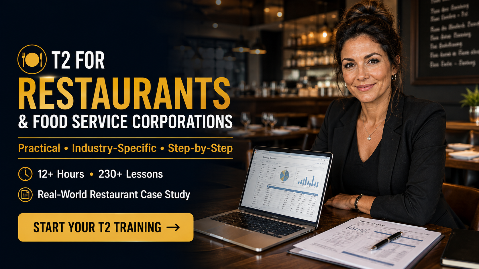 Product image for T2 for Restaurants & Food Service Corporations | 12+ Hours | Hands-On, Case-Based Training