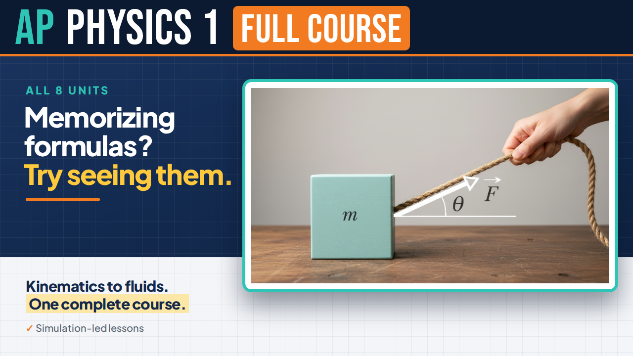 Product image for AP Physics 1: Full Course