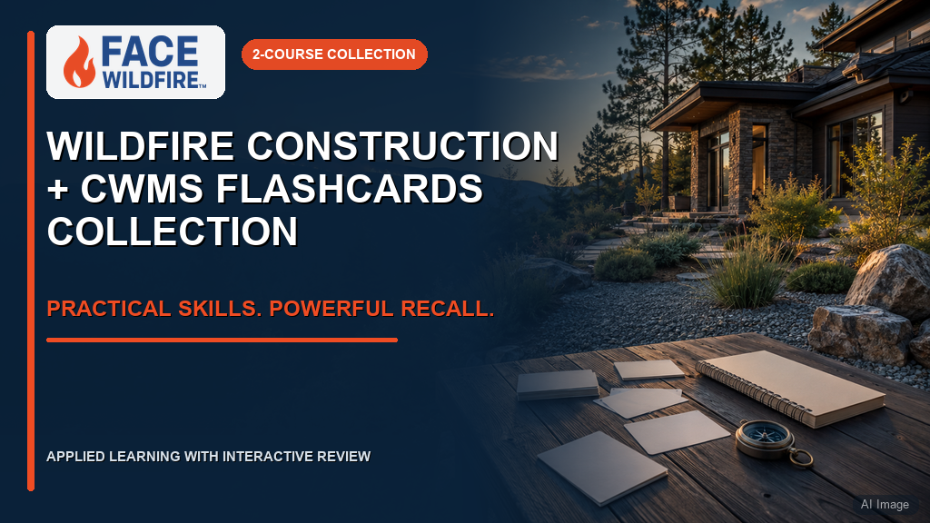 Product image for Wildfire Construction and Landscaping + CWMS Flashcards Collection (60-day access)