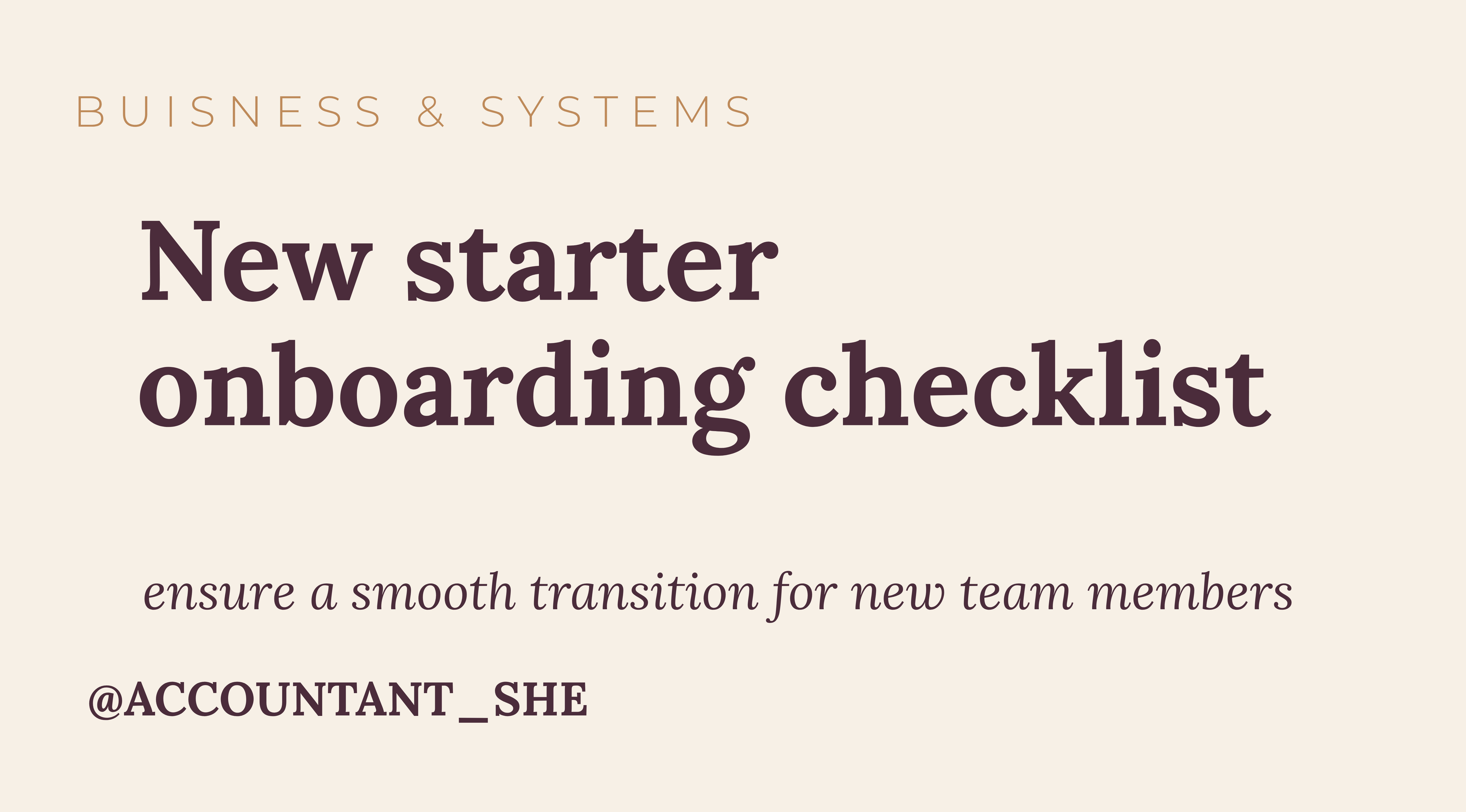 Product image for New starter onboarding checklist
