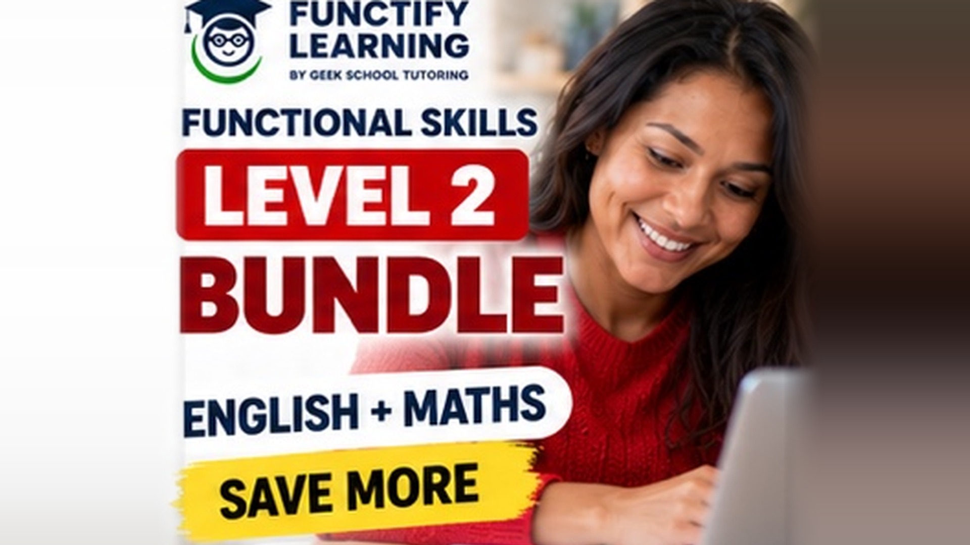 Product image for Functional Skills Level 2 English and Maths 10-Week Online Course: Saturday Mornings