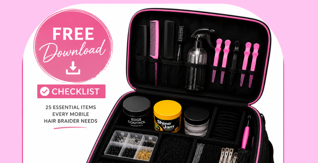 Product image for FREE Mobile Hair Braider Bag Checklist