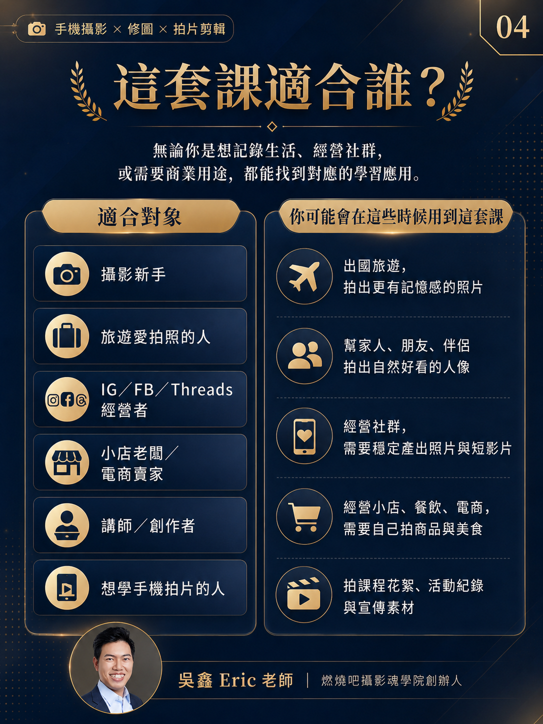 【手機短影片拍攝與剪輯快製班】決戰30秒！拍片即戰力