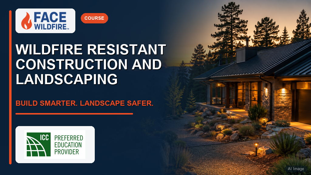 Product image for Wildfire Resistant Construction and Landscaping (0.6 CEUs)