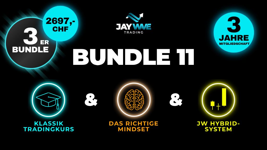 Product image for Bundle 11 - Klassik Tradingkurs + Das richtige Mindset + Das Hybridsystem – 2’697 CHF – 3 Jahre Mitgliedschaft