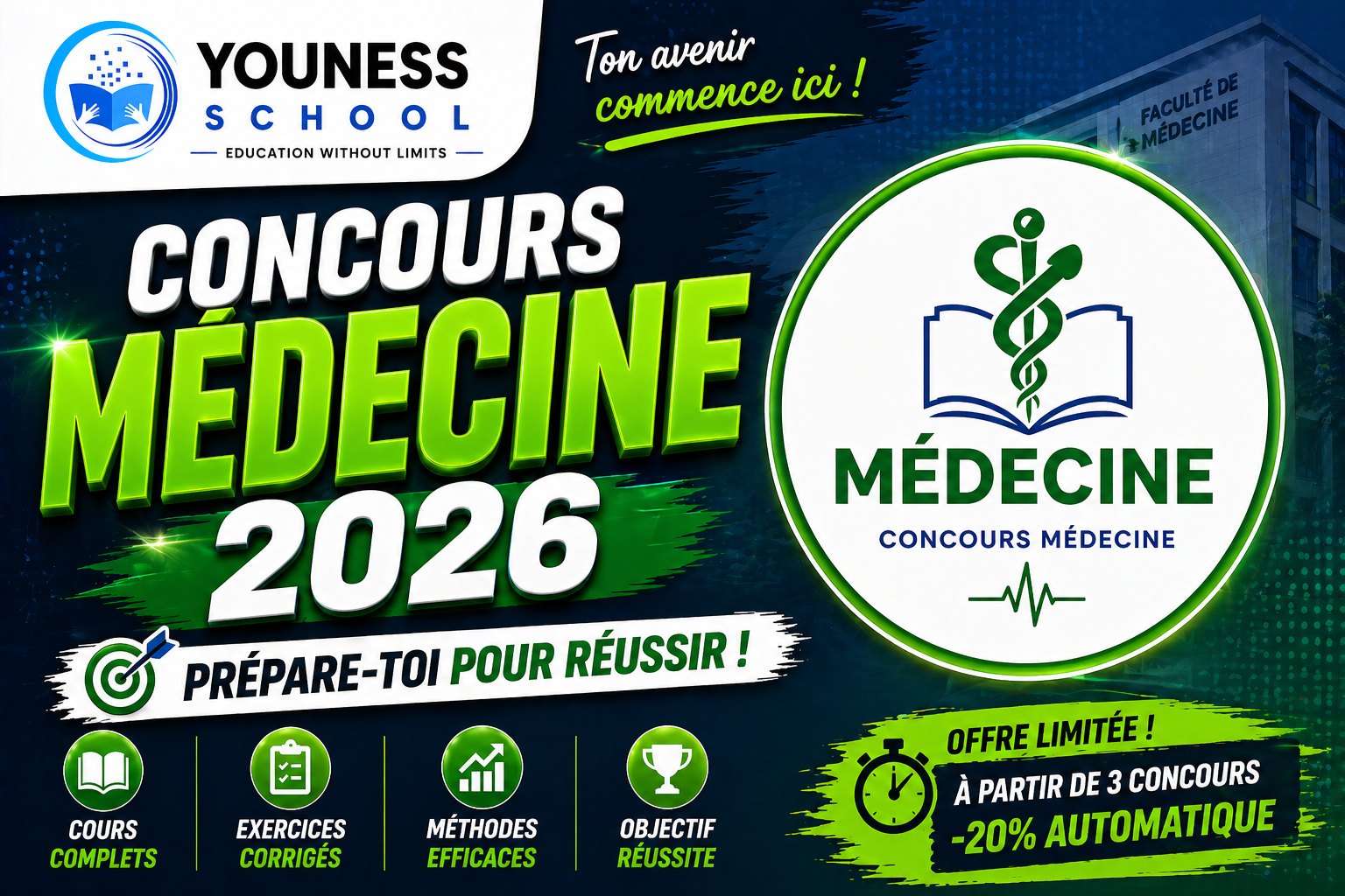 Product image for [FREE, BAC] Préparation Concours Médecine 2026