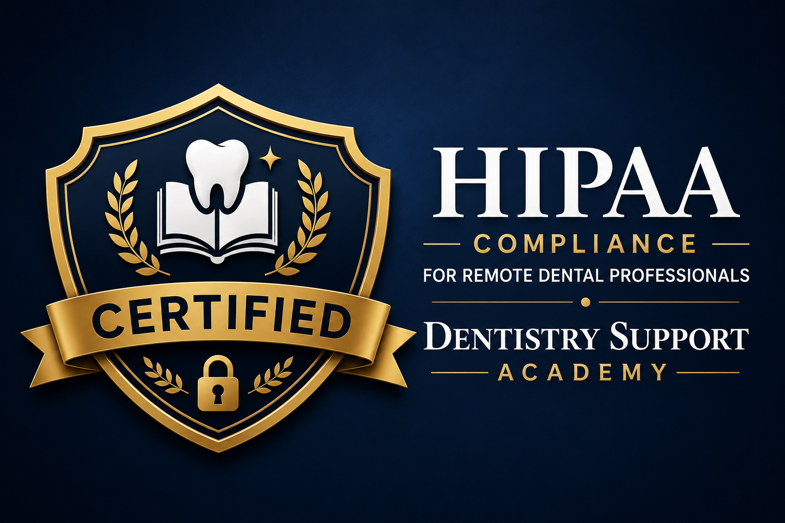 Product image for Remote Dental Workforce HIPAA Compliance & Security Certification