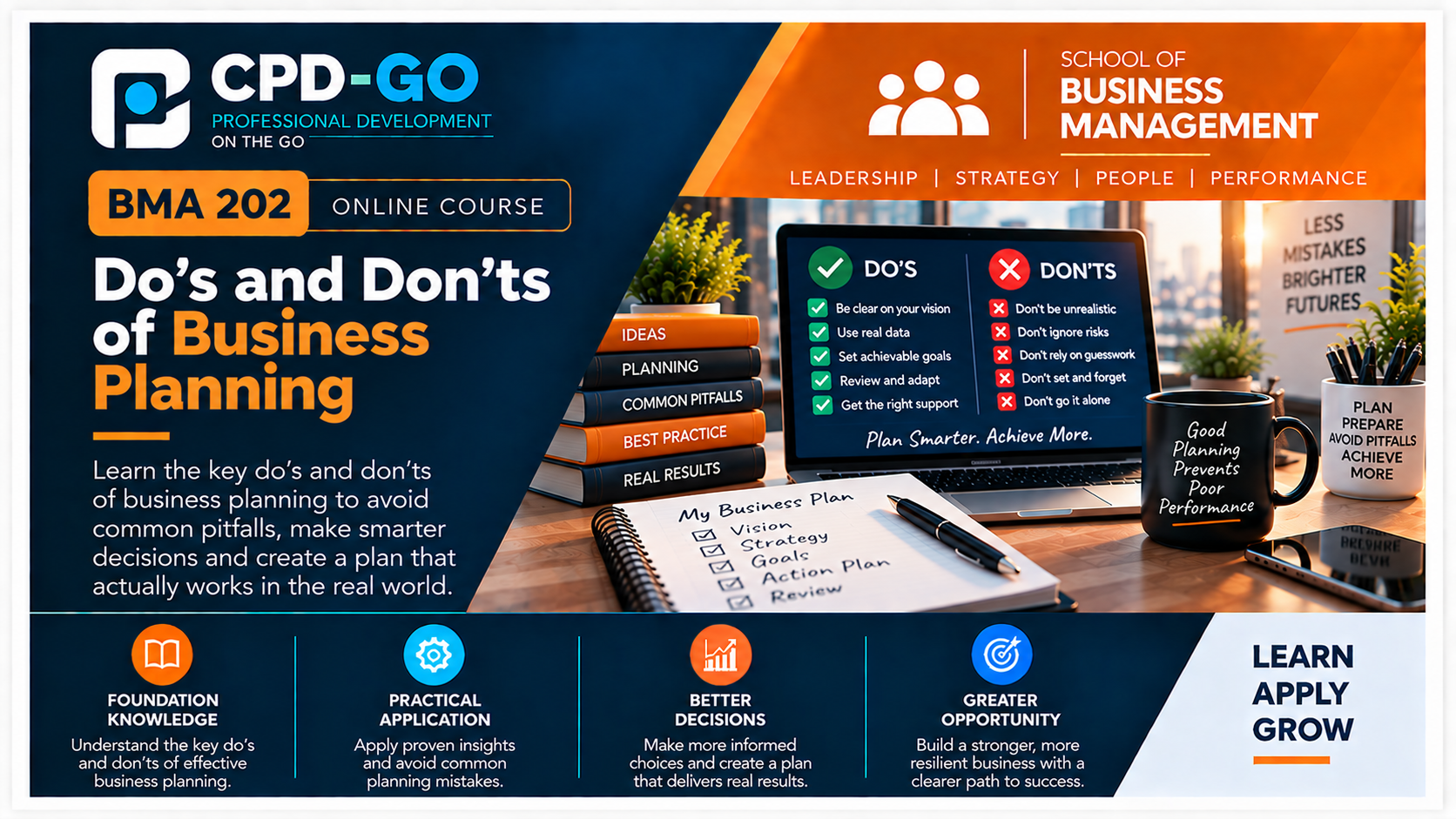 Product image for BMA 202 - Do's and Don'ts of Business Planning