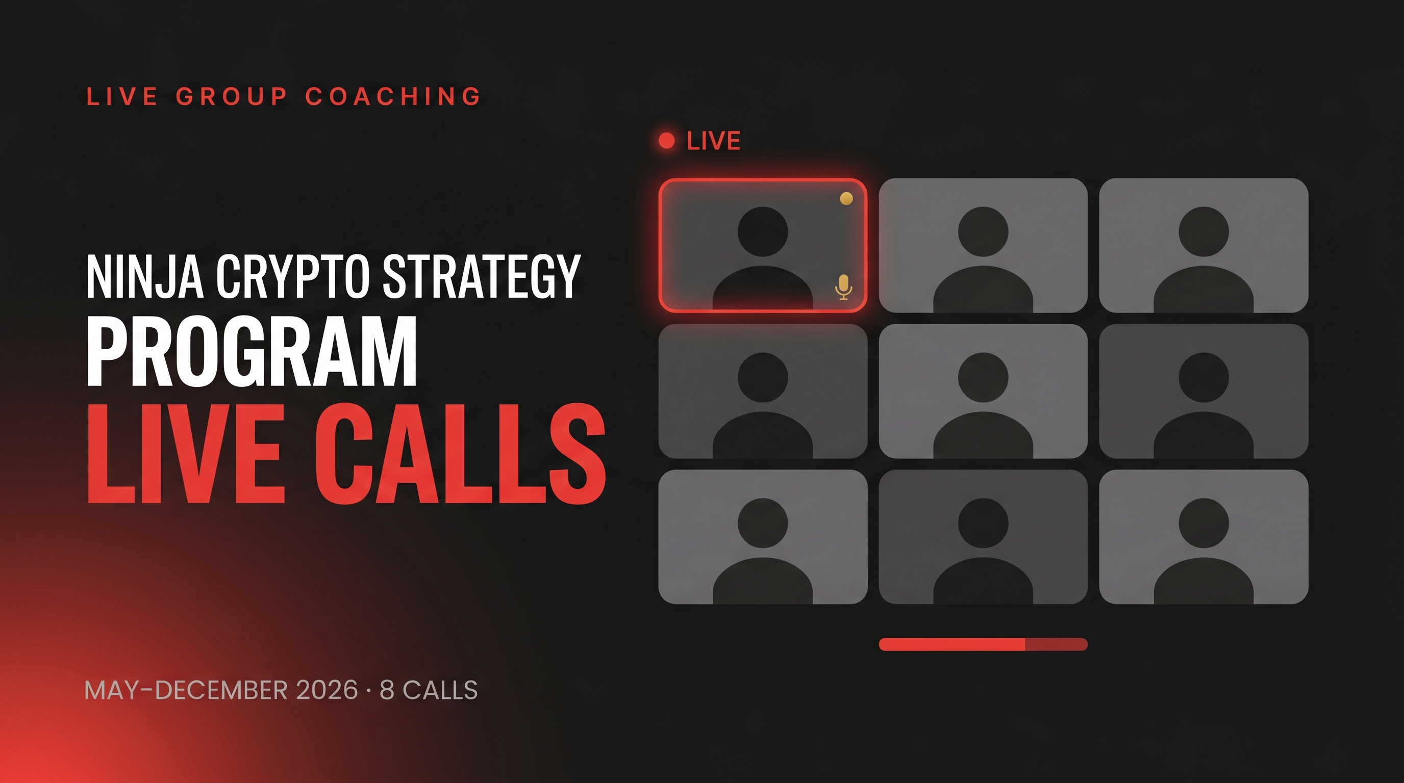 Product image for Ninja's 2026 Crypto Strategy Program Info & Calls