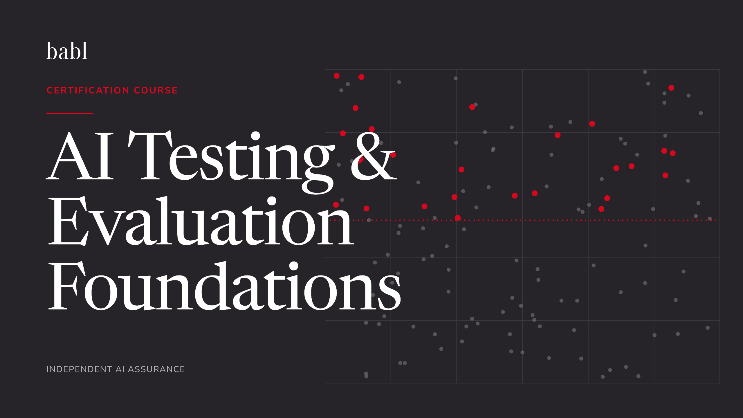 Product image for AI Testing & Evaluation Foundations