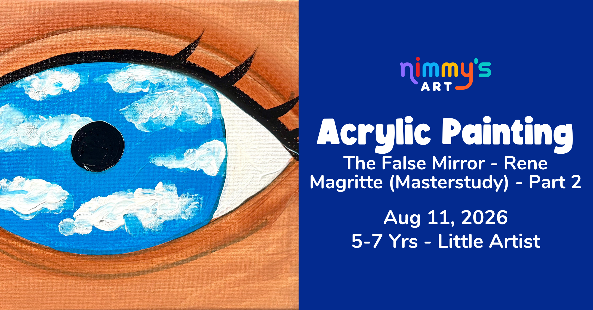 Product image for Acrylic Painting - The False Mirror - Rene Magritte (Masterstudy) - Part 2