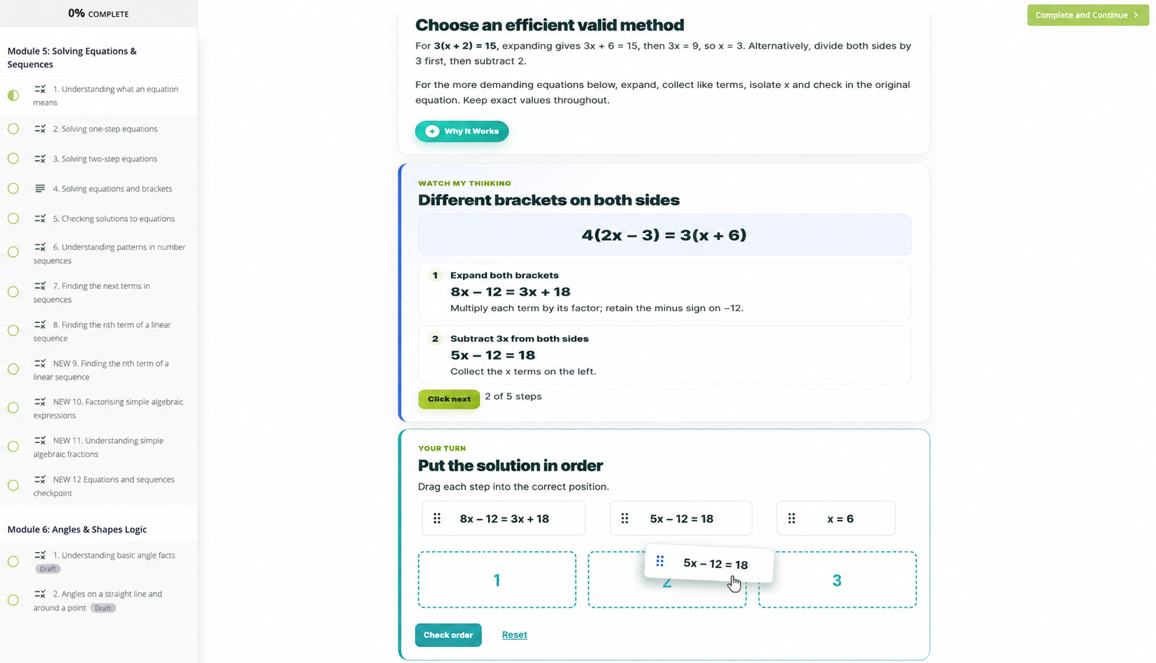 Redfern Academy online learning activity