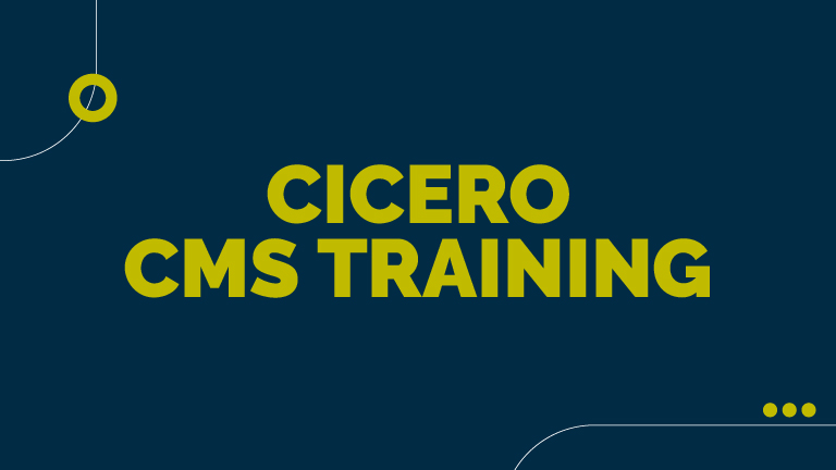 Product image for Cicero CMS Training Modules 