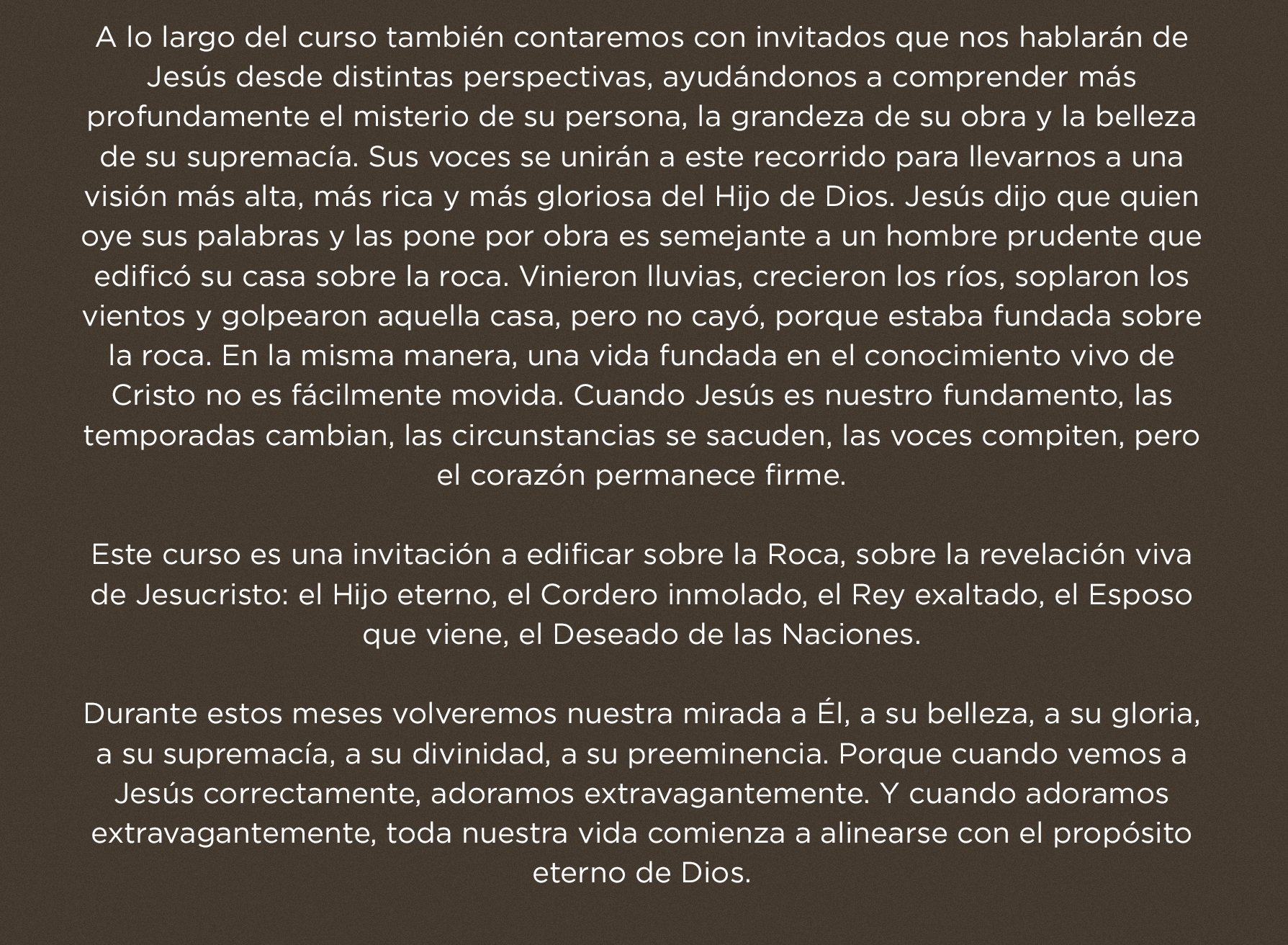 Nuevo curso de Benjamín Núñez y Casas de Oración: ‘Siguiendo a Jesús: Ven y Sígueme’, enfocado en el discipulado, ya disponible para profundizar en tu camino espiritual.