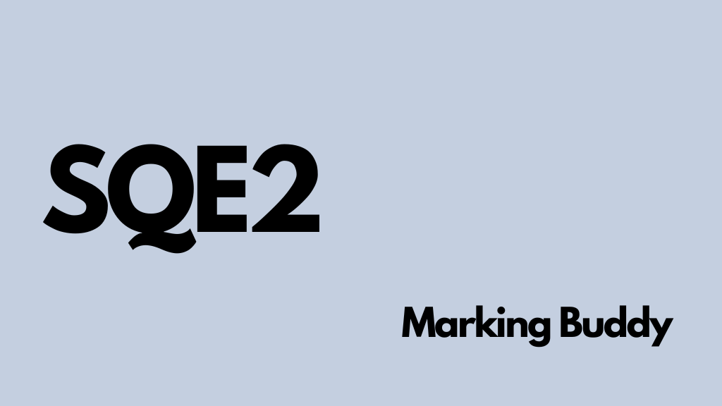 Product image for SQE2 Marking Buddy (AI-Powered Feedback)