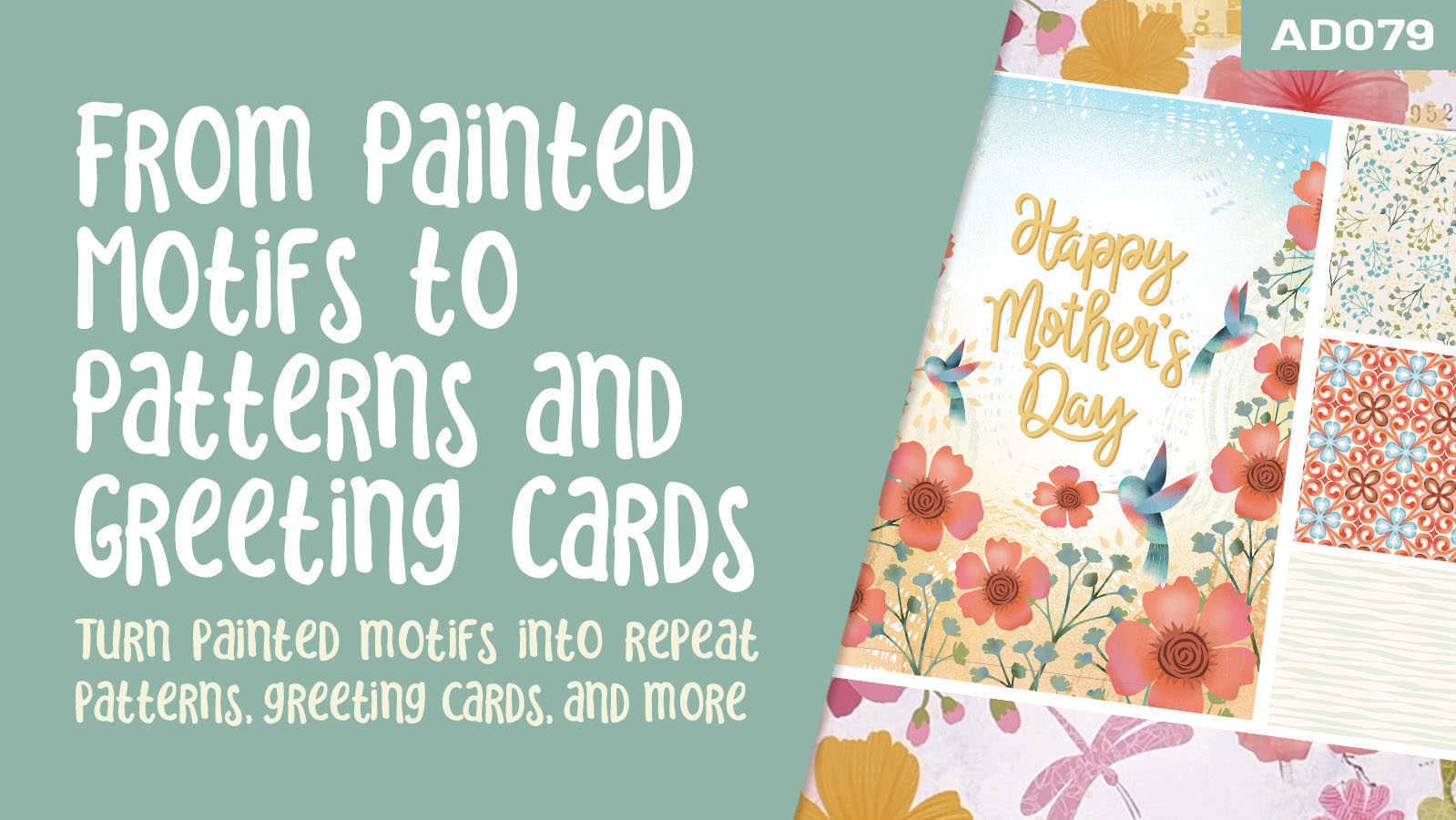 Product image for AD 079 – From Painted Motifs to Patterns and Greeting Cards