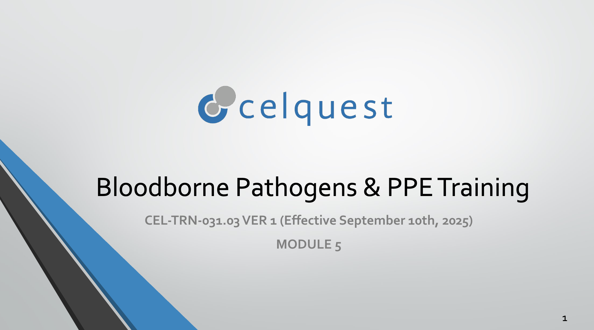 Product image for Module 5 Ver 1- Celquest Bloodborne Pathogens & PPE Training
