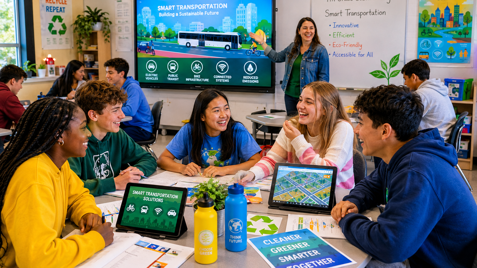 Product image for SAMPLE | Grades 6-12 | Sustainability: Smart Transportation 