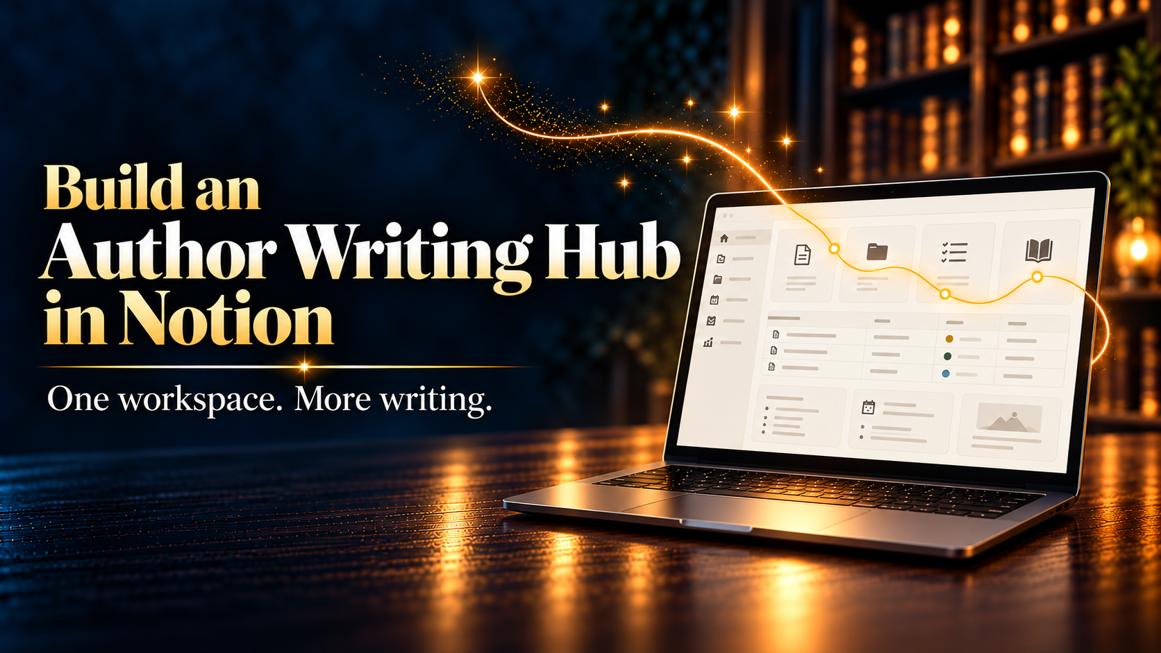 Product image for 📗 LED: Build an Author Writing Hub in Notion