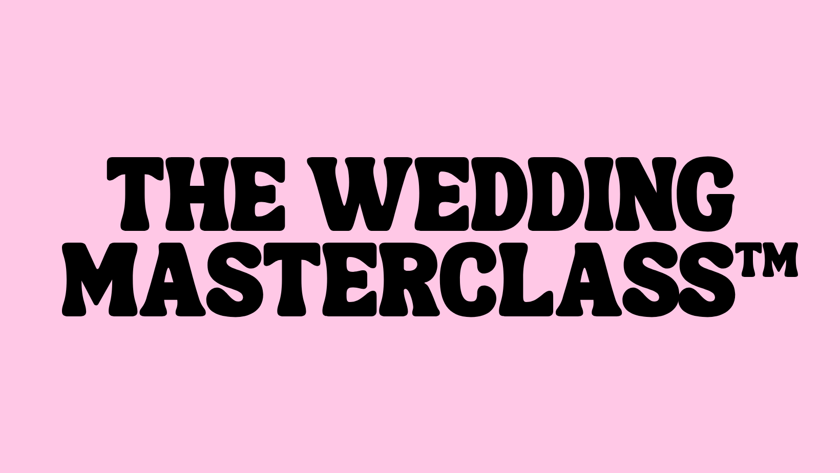 Product image for The Wedding Masterclass