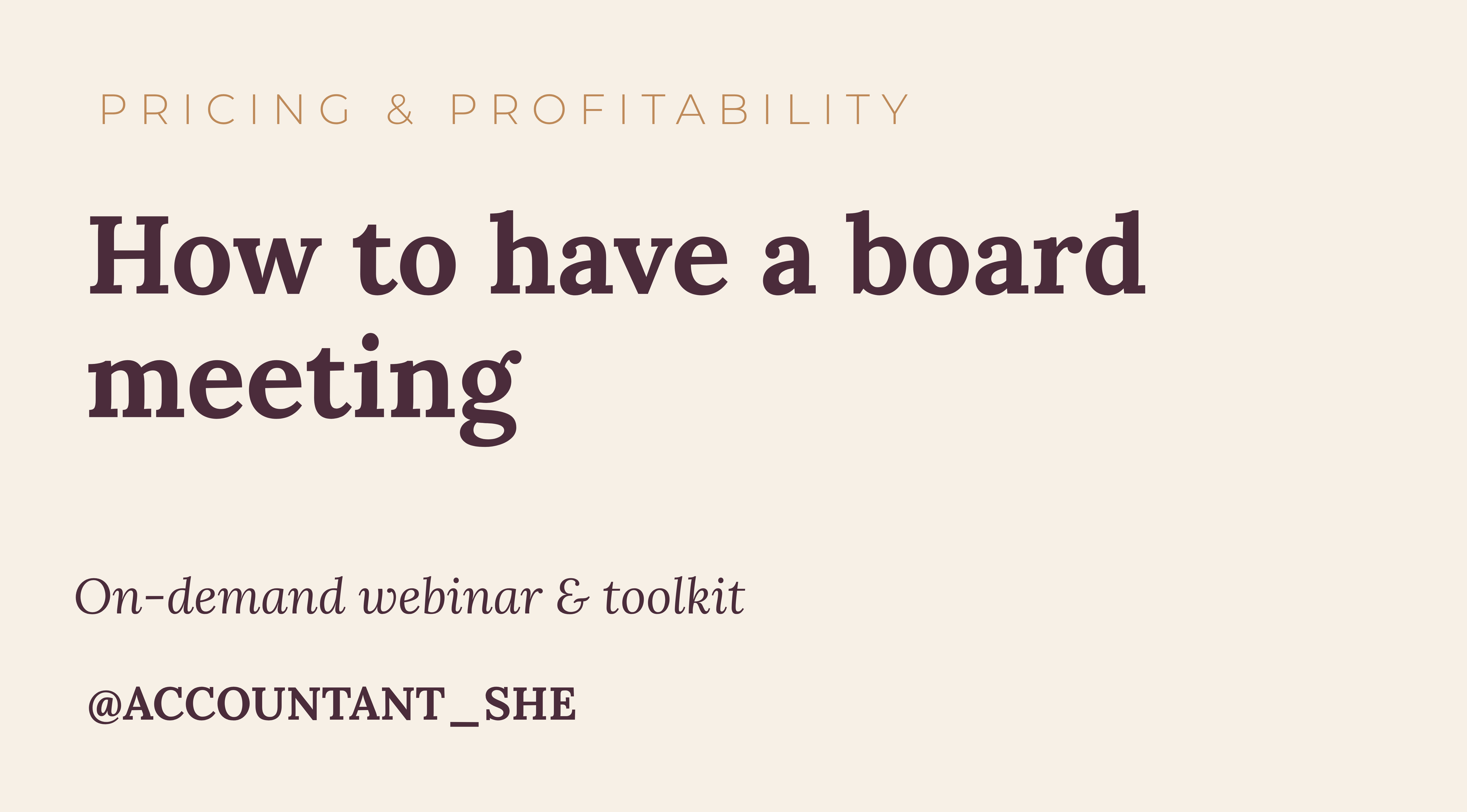 Product image for How to have a board meeting as a small business owner 