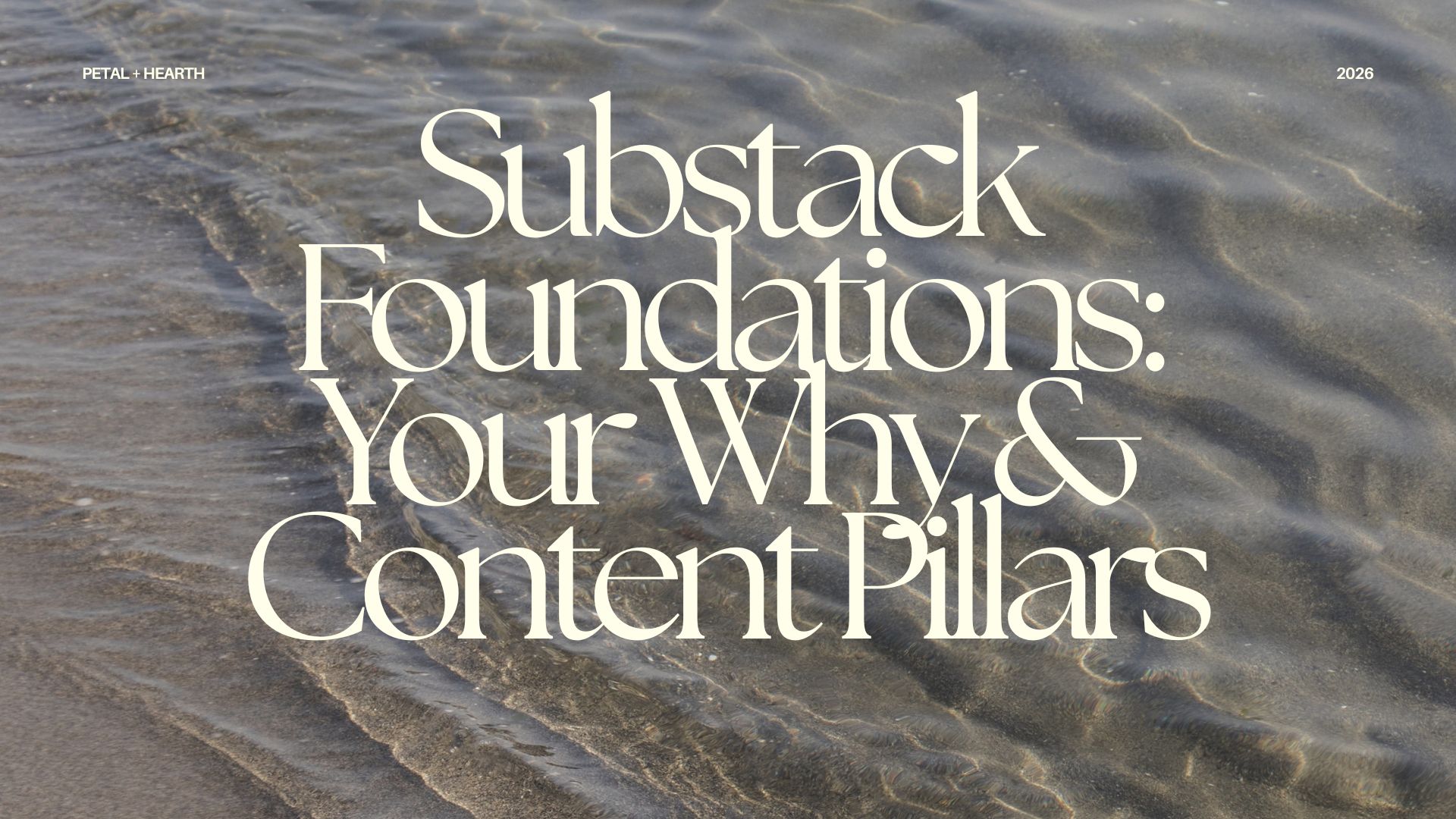 Product image for Substack Foundations: Defining Your Why & Content Pillars