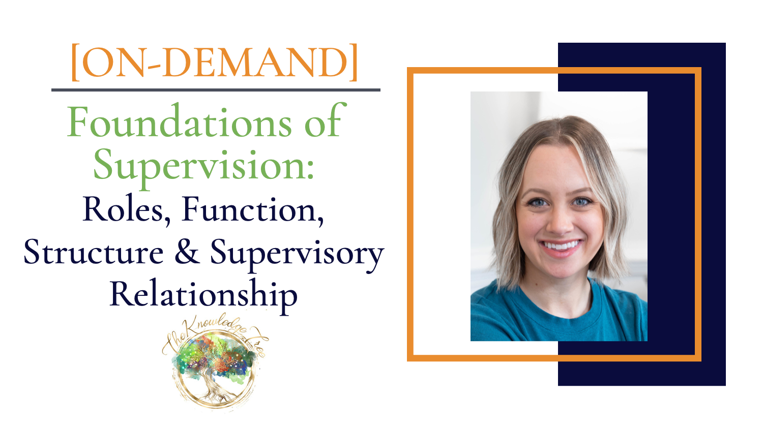 Product image for ON-DEMAND Pre-Registration: Foundations of Supervision: Roles, Function, Structure & Supervisory Relationship