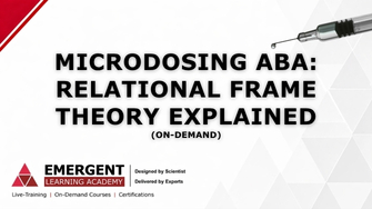Product image for Microdosing ABA: Relational Frame Theory Explained