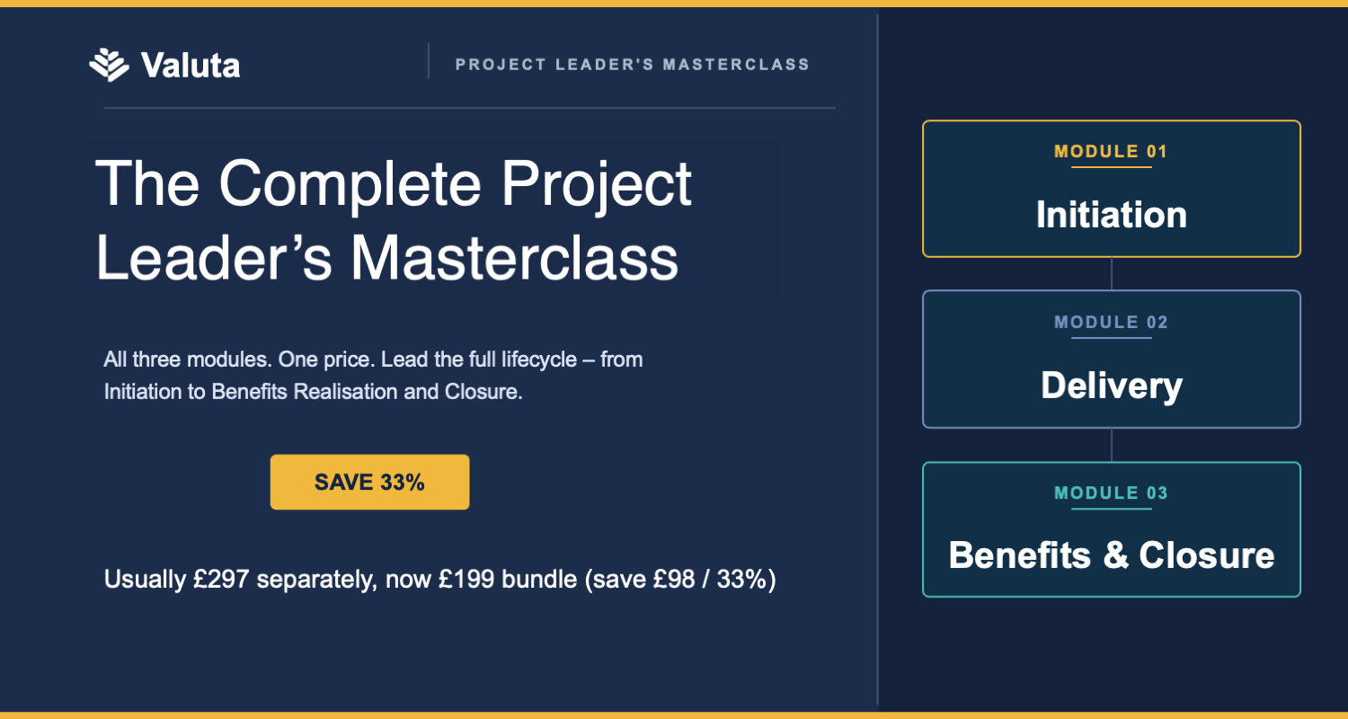 Product image for The Project Leader's Masterclass - Complete Bundle