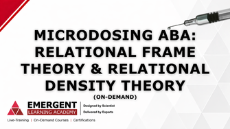 Product image for Microdosing ABA: Relational Density and the Geospace: Graphing Relational Frames